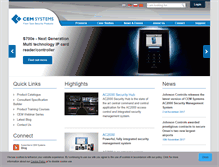 Tablet Screenshot of cemsys.com